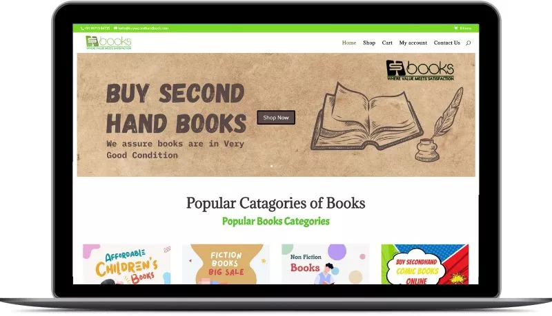 Buy Second Hand Books SEO and E-Commerce Website Design Case Study