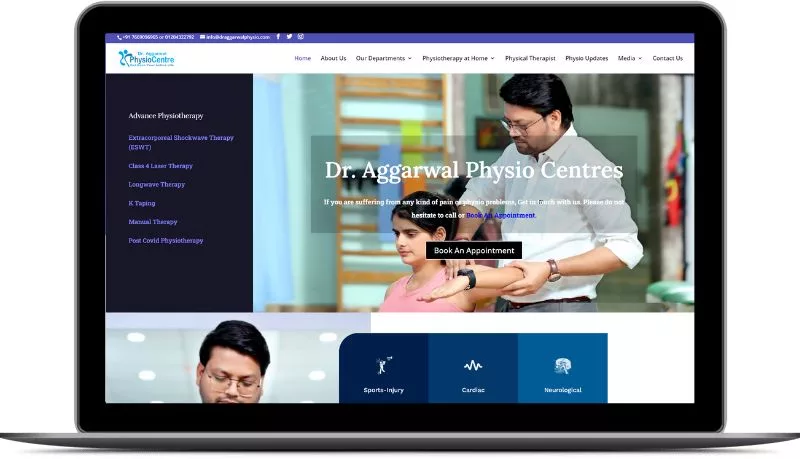 Dr. Aggarwal Physio SEO and Health Services Website Design Case Study