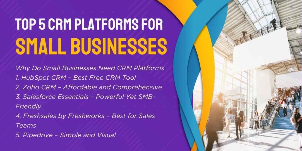 top 5 crm platforms for small businesses